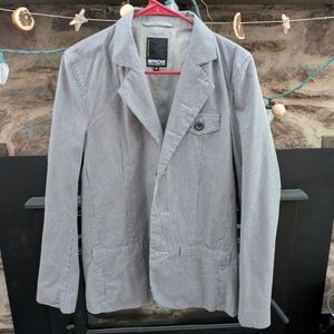 Smog Men's Striped Blazer Jacket